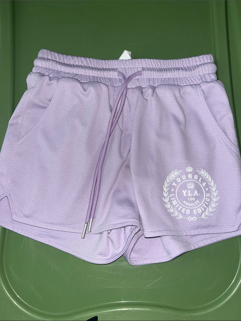 YoungLA Lavender Athletic Drawstring Shorts